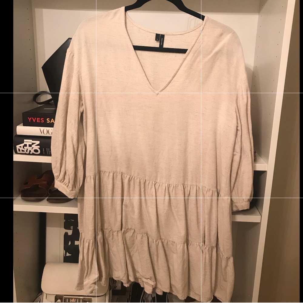 ASOS Linen Oversized Mini Dress Sz XS
